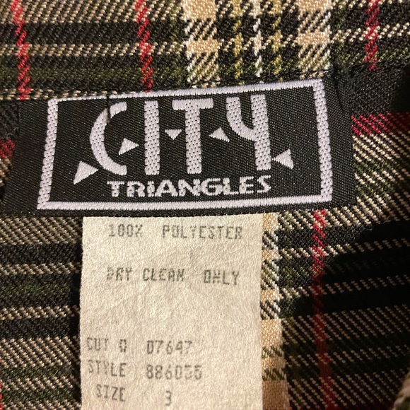 Vintage 90’s City Triangles Short Blazer - Picture 3 of 3
